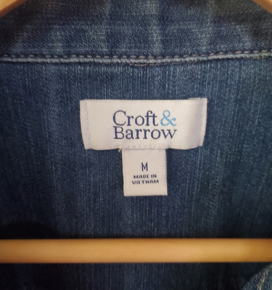 Croft & Barrow women's medium denim stretch jacket - Picture 4 of 6